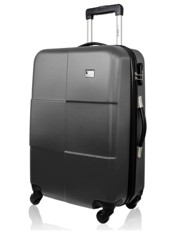 BlueStar Hardcase trolley "Miami" antraciet - (B)38 x (H)59 x (D)26 cm