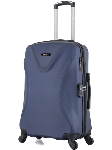 BlueStar Hardcase-trolley "Garibaldi" donkerblauw - (B)41 x (H)65 x (D)26 cm