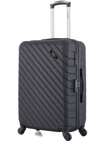 BlueStar Hardcase-Trolley "Cite" in Schwarz - (B)41 x (H)65 x (T)26 cm