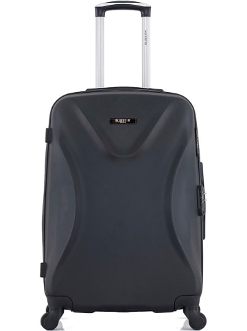 BlueStar Hardcase-trolley "Garibaldi" zwart - (B)41 x (H)65 x (D)26 cm