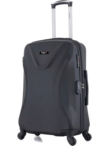 BlueStar Hardcase-Trolley "Garibaldi" in Schwarz - (B)41 x (H)65 x (T)26 cm