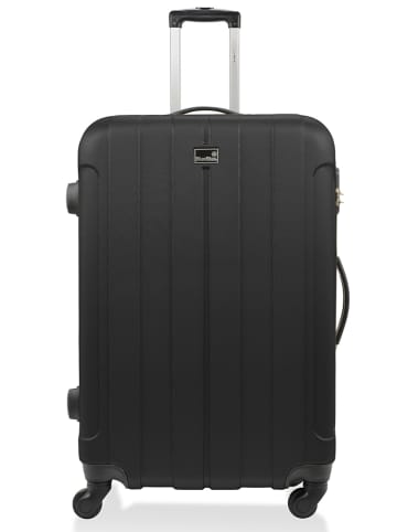 BlueStar Hardcase-Trolley "Napoli" in Schwarz - (B)35 x (H)55 x (T)21 cm
