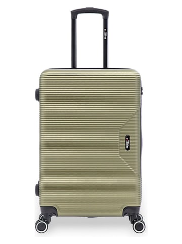 BlueStar Walizka "Wagram" w kolorze khaki - 43,5 x 66,5 x 26,5 cm