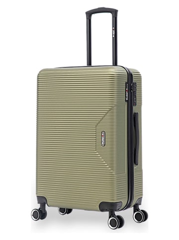 BlueStar Walizka "Wagram" w kolorze khaki - 43,5 x 66,5 x 26,5 cm