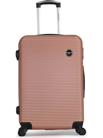 BlueStar Hardcase-trolley "London" roségoudkleurig - (B)41 x (H)60 x (D)26 cm