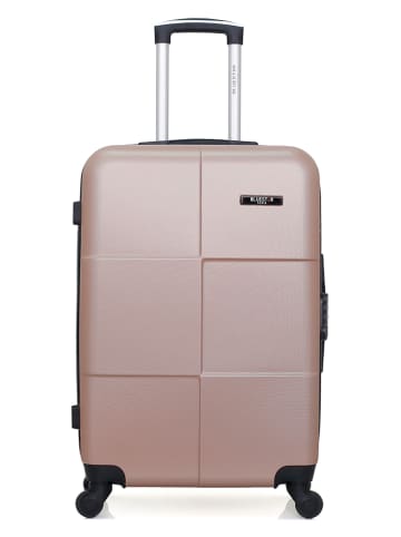 BlueStar Hardcase-Trolley "Miami" in Rosa - (B)41 x (H)65 x (T)26 cm