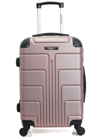 BlueStar Hardcase-Trolley "Ottawa" in Roségold - (B)38 x (H)59 x (T)26 cm