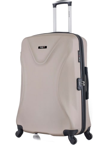 BlueStar Hardcase-trolley "Garibaldi" beige - (B)47 x (H)75 x (D)29 cm