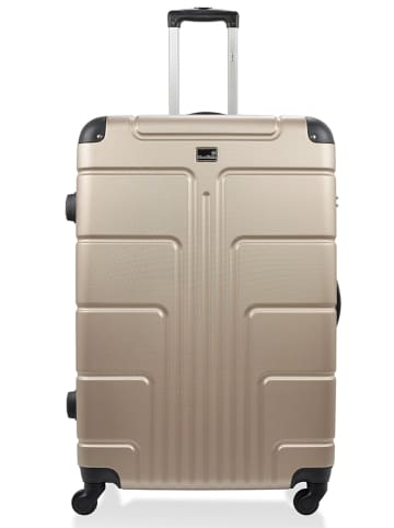 BlueStar Hardcase-trolley "Ottawa" champagnekleurig - (B)46 x (H)68 x (D)28 cm