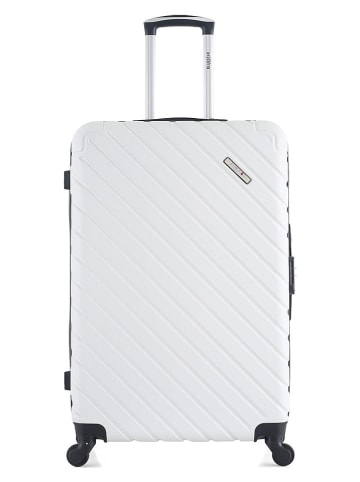 BlueStar Walizka "Cite" w kolorze białym - 47 x 75 x 29 cm