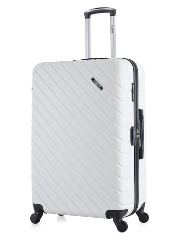 BlueStar Walizka "Cite" w kolorze białym - 47 x 75 x 29 cm