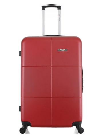 BlueStar Hardcase-trolley "Miami" rood - (B)47 x (H)95 x (D)29 cm