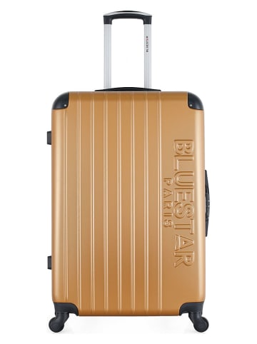 BlueStar Hardcase-Trolley "Bucarest" - (B)47 x (H)75 x (T)29 cm in Gold