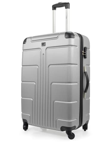 BlueStar Hardcase-Trolley "Ottawa" in Silber - (B)46 x (H)68 x (T)28 cm