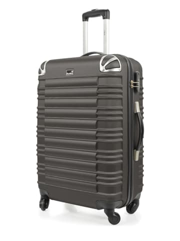 BlueStar Hardcase-trolley "Lima" donkergrijs - (B)47 x (H)75 x (D)29 cm