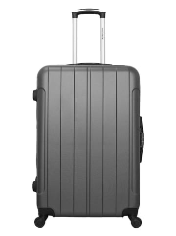 BlueStar Hardcase-Trolley "Napoli" in Grau - (B)47 x (H)75 x (T)29 cm