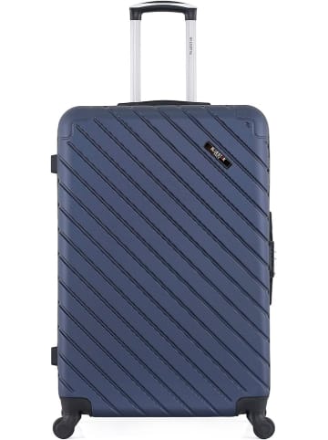 BlueStar Hardcase-trolley "Cite" donkerblauw - (B)47 x (H)75 x (D)29 cm