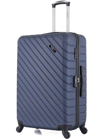 BlueStar Hardcase-Trolley "Cite" in Dunkelblau - (B)47 x (H)75 x (T)29 cm