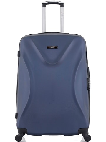 BlueStar Hardcase-trolley "Garibaldi" blauw - (B)47 x (H)75 x (D)29 cm