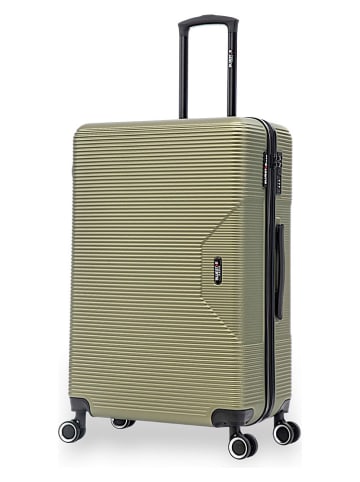 BlueStar Hardcase-Trolley "Wagram" in Khaki - (B)48,5 x (H)75,5 x (T)29,5 cm