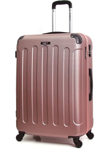 BlueStar Hardcase-Trolley "Madrid" in Roségold - (B)47 x (H)75 x (T)28 cm