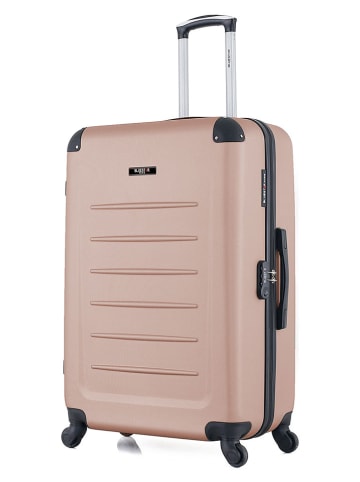 BlueStar 2-delige hardcase-trolleyset "Opera" roségoudkleurig