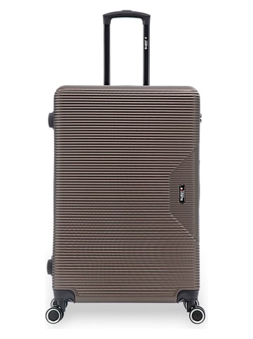 BlueStar 2-delige hardcase-trolleyset "Wagram" bruin