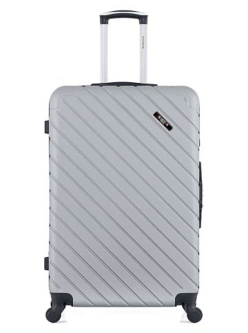 BlueStar 2-delige hardcase-trolleyset "Cite" grijs