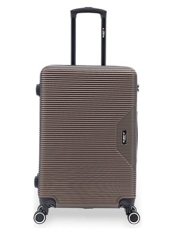BlueStar 2tlg. Hardcase-Trolleyset "Wagram" in Braun