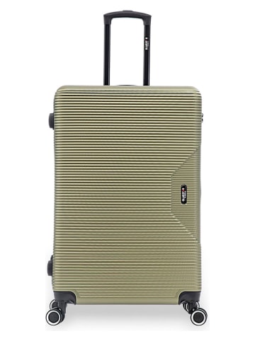 BlueStar 2tlg. Hardcase-Trolleyset "Wagram" in Grün