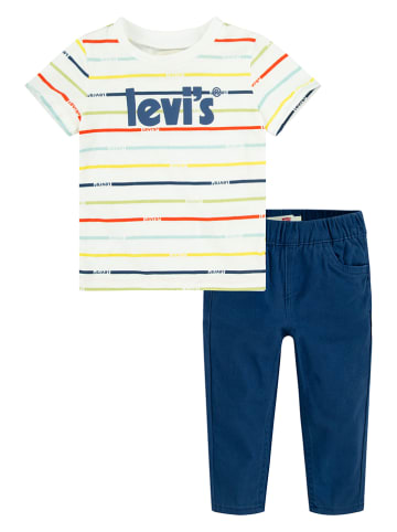 Levi's Kids 2-częściowy zestaw w kolorze biało-granatowym