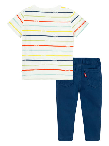 Levi's Kids 2-częściowy zestaw w kolorze biało-granatowym