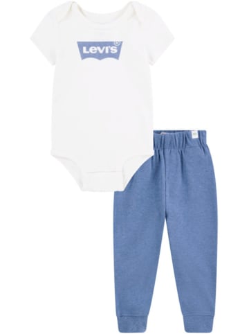 Levi's Kids 2tlg. Outfit in Weiß/ Blau