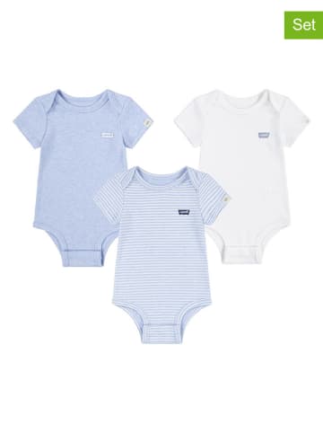 Levi's Kids 3er-Set: Bodys in Hellblau