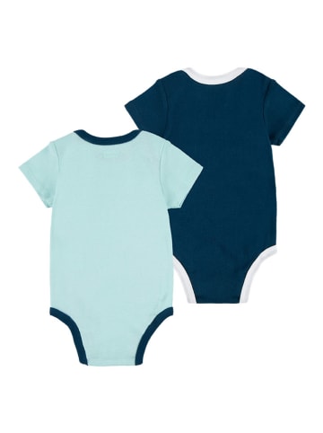 Levi's Kids 2er-Set: Bodys in Dunkelblau/ Hellblau