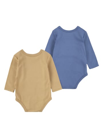 Levi's Kids 2-delige set: rompers beige/blauw