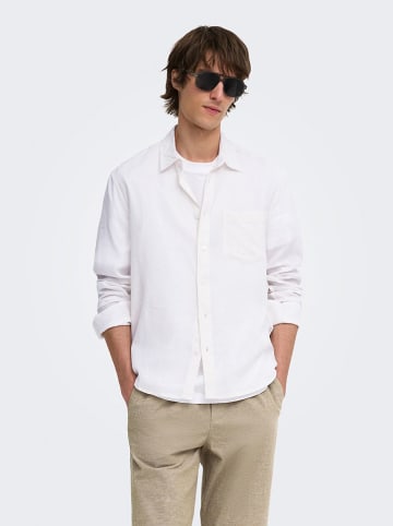 ONLY & SONS Koszula "Onslaurence" w kolorze białym