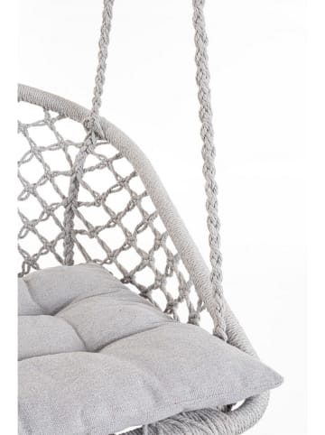 Bizzotto Hängesessel "Javier" in Grau - (H)130 x Ø 88 cm