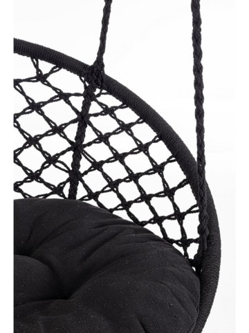 Bizzotto Hängesessel "Javier" in Schwarz - (H)130 x Ø 80 cm