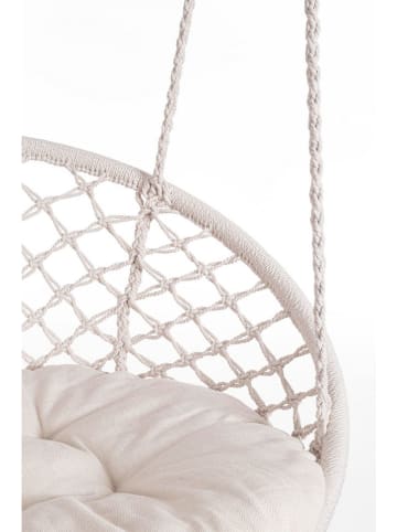 Bizzotto Hängesessel "Javier" in Beige - (H)130 x Ø 80 cm