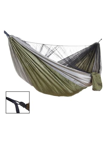 Bizzotto Ultraleicht-Hängematte "Andreas" in Khaki - (L)275 x (B)140 cm