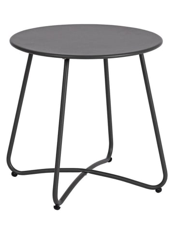 Bizzotto Beistelltisch "Austin" in Anthrazit - (H)45 x Ø 45 cm