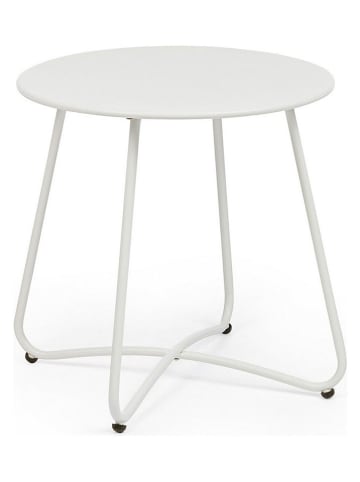 Bizzotto Beistelltisch "Austin" in Weiß - (H)45 x Ø 45 cm
