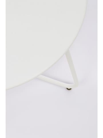 Bizzotto Bijzettafel "Austin" wit - (H)45 x Ø 45 cm