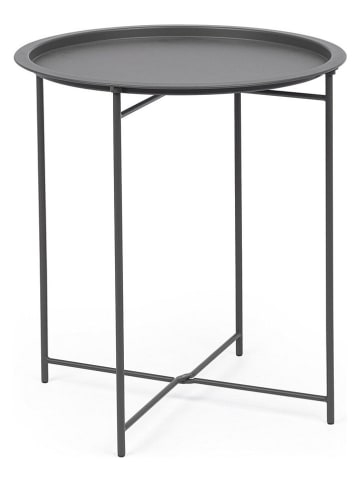 Bizzotto Bijzettafel "Austin" antraciet - (H)52 x Ø 46 cm