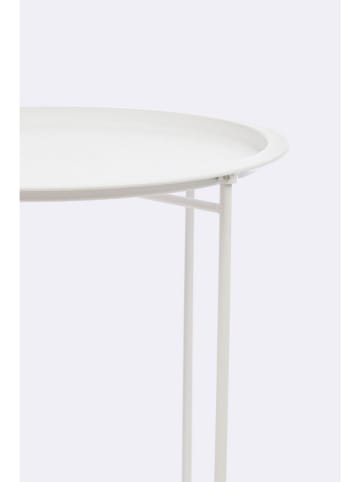 Bizzotto Bijzettafel "Austin" wit - (H)52 x Ø 46 cm