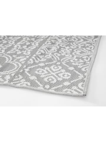 Bizzotto Outdoor-Teppich "Shiraz" in Hellgrau/ Weiß - (L)210 x (B)150 cm