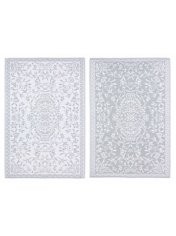 Bizzotto Indoor-/ Outdoor-Teppich "Ansedonia" in Weiß/ Grau - (L)180 x (B)120 cm