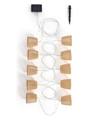 Bizzotto Solarlichtketting "Harumy" lichtbruin - (L)420 cm