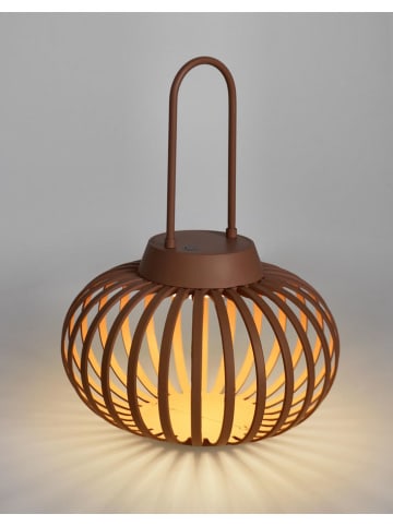 Bizzotto LED-Dekoleuchte "Saryn" in Braunrot - (H)26 x Ø 20 cm